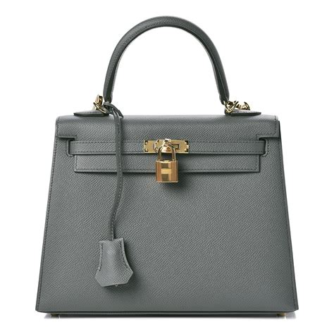 hermes kelly 25 vert amande|HERMES Epsom Kelly Sellier 25 Vert Amande .